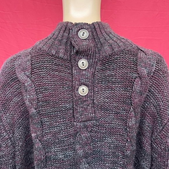 Weatherproof Military Inspired Fisherman Cable Knit Pullover sweater size medium - Picture 3 of 4